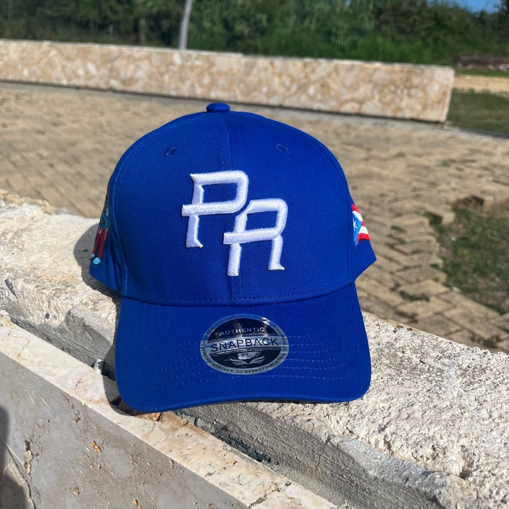 Puerto Rico Concho Adjustable Blue Snapback Hat